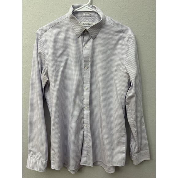 Calvin Klein Men’s Dress Shirt Comfort Stretch Button Down Collar‎ Light Purple - Picture 1 of 4